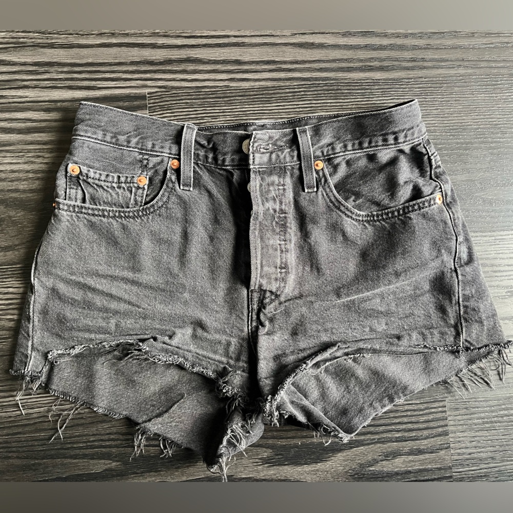Levi's Black Denim Shorts